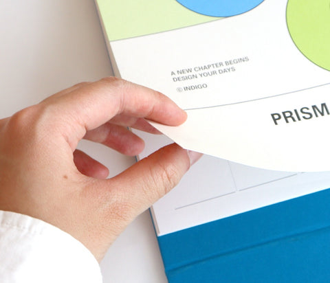 2027 PRISM Desk Calendar (OCT.2026-DEC.2027) | Dated + Undated Planner