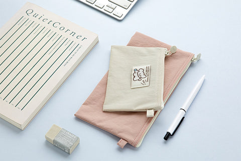 Coi Twill Flat Mini Pouch [5colors] | Mini Makeup Pouch