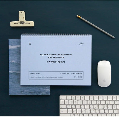 2026 Flow Monthly Planner A4 [2colors] | 2026 Desk Calendar