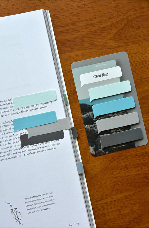 Chat Flag Sticky Notes [6types] | Adhesive Notepad