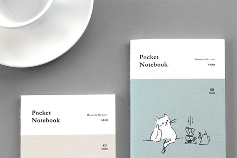 Pocket Notebook v.2 _ Grid [4types] | Squared Notebook