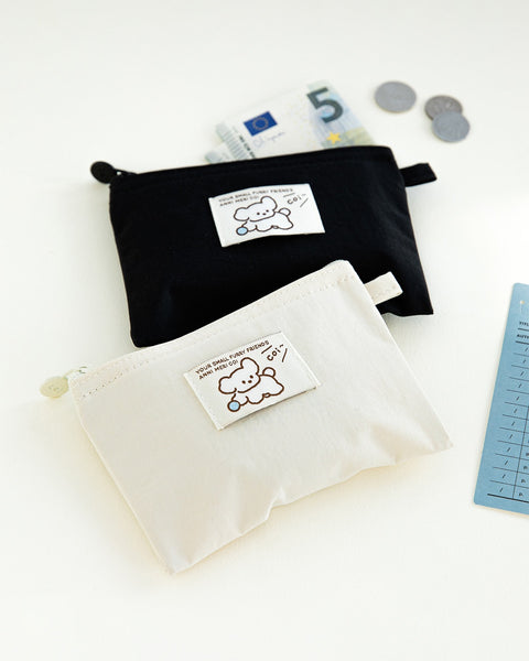 Coi Twill Flat Mini Pouch [5colors] | Mini Makeup Pouch