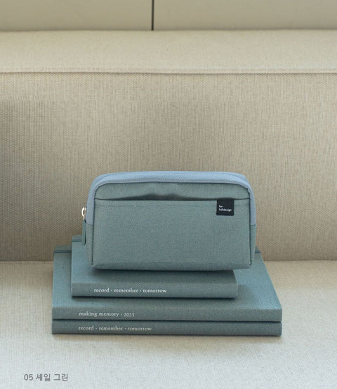 Multi Pocket Long Pouch v.2 [6colors] | Pen Pouch | Daily Pouch | Makeup Pouch
