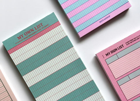 My Own List Memo Pad Set