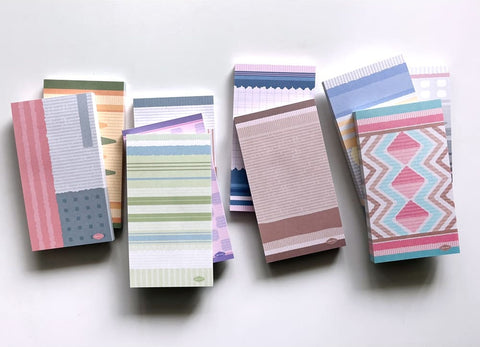 Warm Patterned Memo Pad Set [2types]