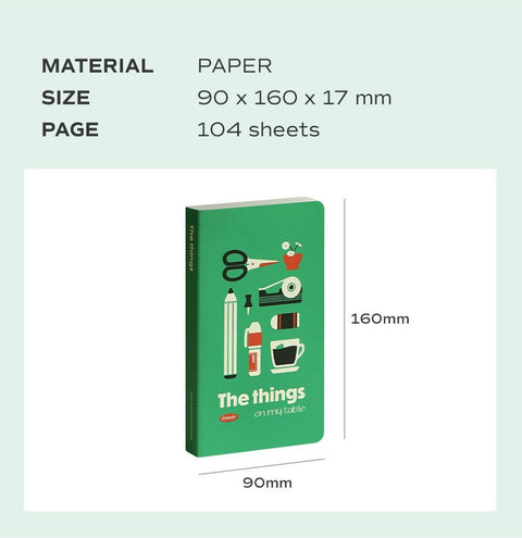 Slow Handy Line Notebook [6types]
