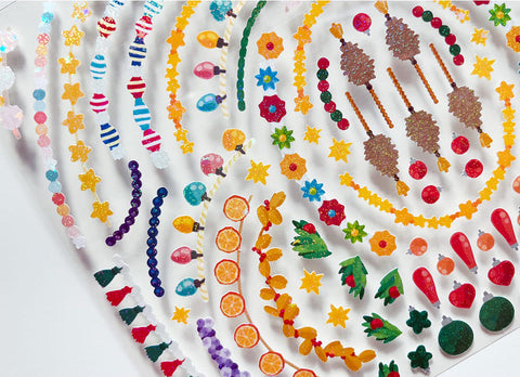 Garland Seal Sticker [4types] | Deco Sticker