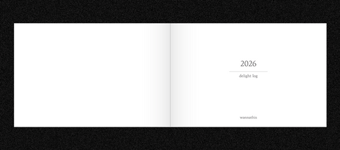 2026 Delight Log Wide Weekly Planner [4types]