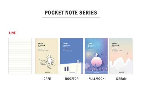 Pocket Notebook v.2 _ Line [4types]