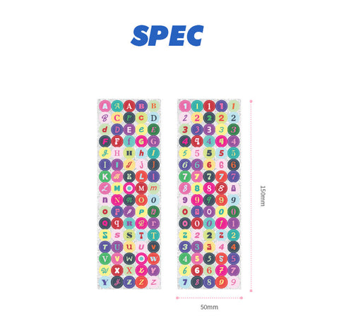 Retro Glitter Sticker Pack | 2sheets