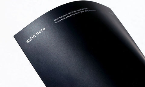 A5 Satin Notebook M70 [3colors] | Line & Grid Notebook