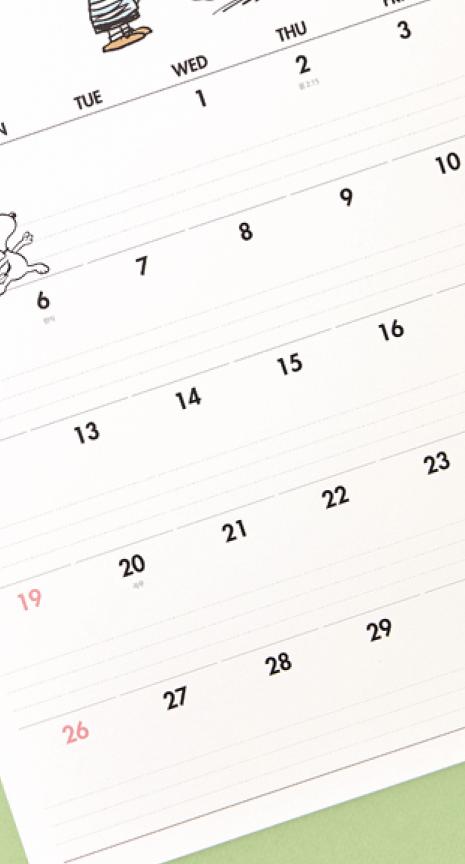 2026 Peanuts Snoopy Wall Calendar