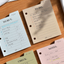 Freestyle Index Pad Mini 3 Holes Inserts [17types] | 3 Ring Diary Inserts