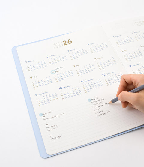 2026 Weekly Planner XL A4 [8colors] | Notable Memory Extra Large Weekly Diary