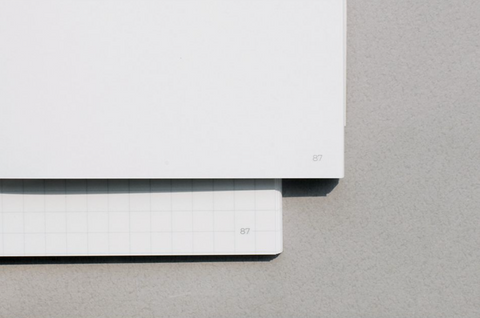 A6 Satin Notebook M80 [3colors] | Grid, Blank Notebook
