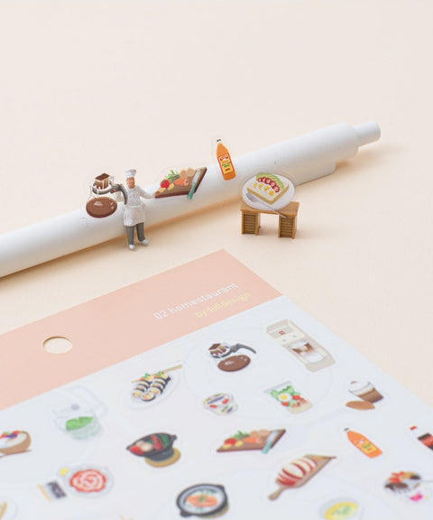 Useful Deco Stickers _ At Home v.4 [3types]