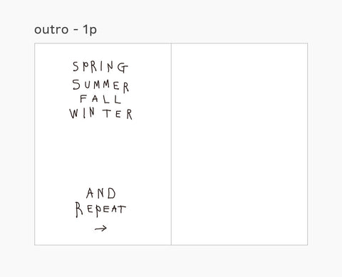 Little Things All Season Drawing Daily Diary ver.3 [3colors]