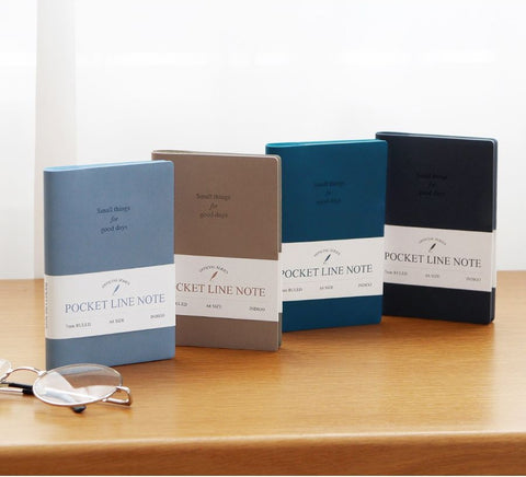 Official A6 Pocket Handy Line Notebook [4colors]
