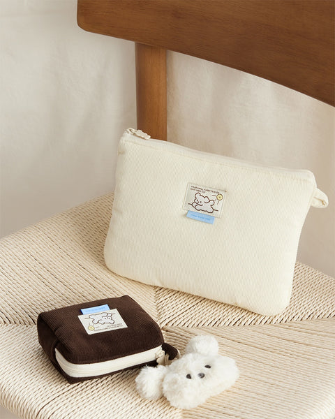 Coi Corduroy Flat Pouch [2colors] | Daily Pouch