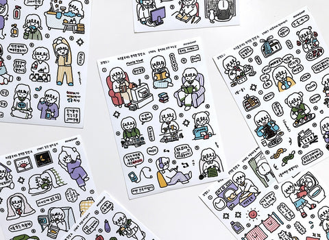 Little Kids Seal Stickers [How to Have the Perfect Day | A I Like the House]