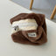 Clam Round Pouch [Fur Teddy Bear] | Daily Pouch