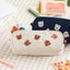 Cupid Bear Embroidery Pencil Pouch [2colors]