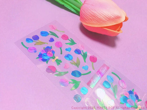 Twinkle Deco Sticker [Love of Tulip : Purple]