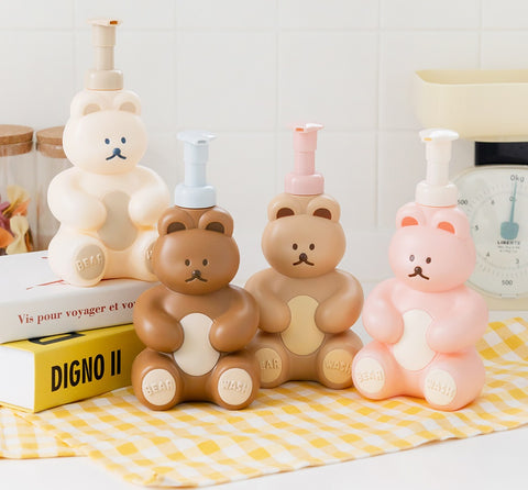 DONATDONAT Bear Liquid Dispenser [4colors] | Shampoo & Shower Gel Dispenser