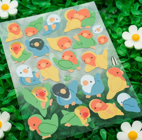 Nyasa Lovebird Seal Sticker