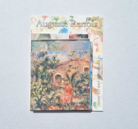 Auguste Renoir Sticker Pack _ 16sheets