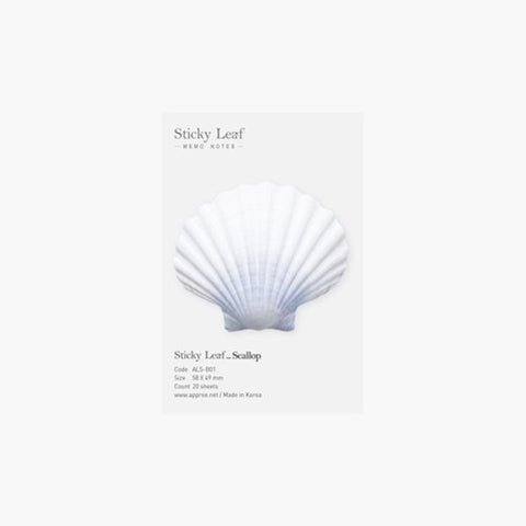 Scallop Sticky Notes S [2colors] | Shellfish