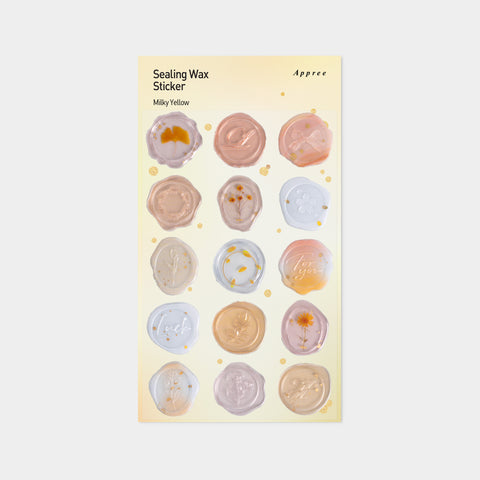 Sealing Wax Sticker [Milky Yellow]