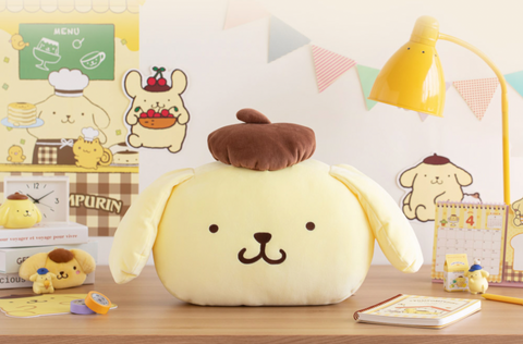 SANRIO Pompompurin Face Cushion