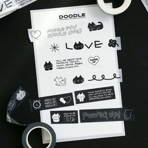 Doodle Masking Tape [6types]