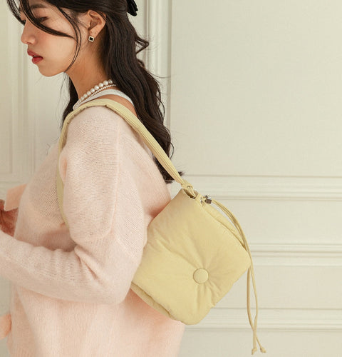 PUFFY SHOULDER & CROSS Bag [4colors] | Tote Bag