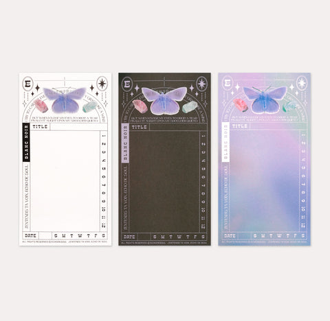 Blanc Noir - Memo Pad · Happiness [3types]