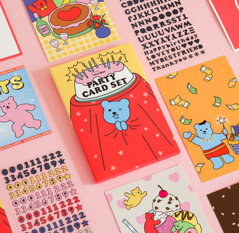 Jelly Bear Party Postcard Pack