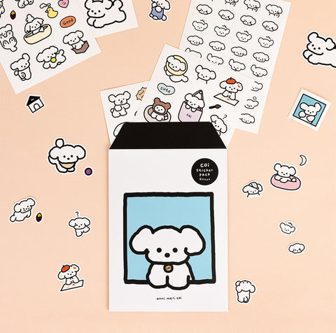 Coi Sticker Pack | 6sheets | Puppy Dog Sticker