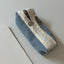 Clam Round Pencil Case [Corduroy Warm Blue] | Pen Pouch