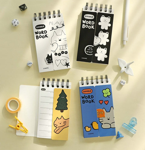 ICONIC Doodle Vocabulary Notebook [4colors] | Word Book