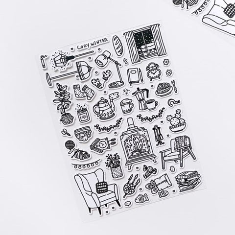 Warm Winter Line Seal Sticker | Deco Sticker