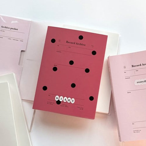 2026 Record Archive Weekly Planner A6 [4colors]