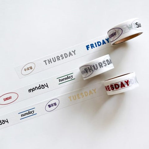 What day of the week Masking Tape