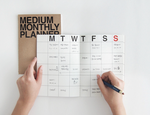 Kraft Monthly Planner [mini, small, medium, large]