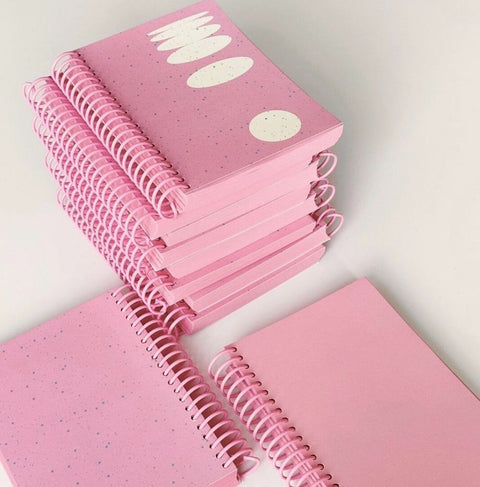 Pink Snow Blank Notebook