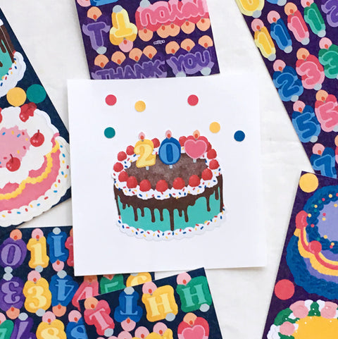 Big Cake Seal Sticker Set [2types]