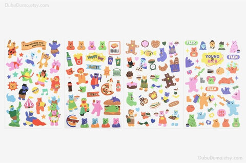 Jelly Bear Deco Sticker Pack [21-24]