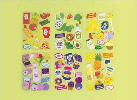Lucalab Fruits Deco Stickers [6types]