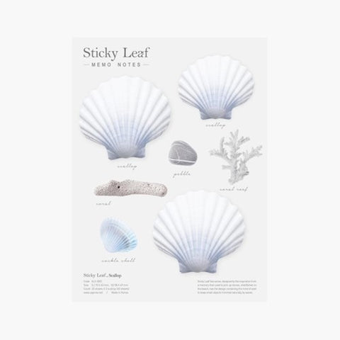 Scallop Sticky Notes L [2colors]