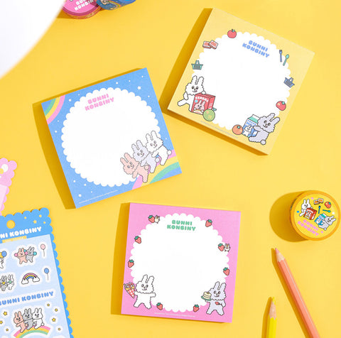 BUNNI KONBINY Memo Pad [3colors]